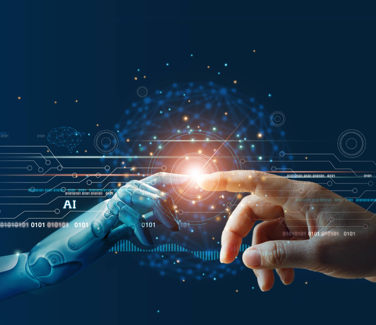 AI touching
humanity.